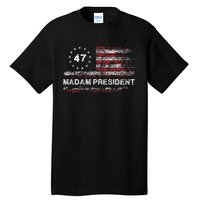 Madam President 47 2024 Us Flag Vintage Tall T-Shirt