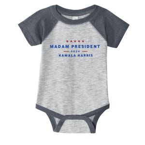 Madam President 47th President Vote Kamala Harris 2024 Infant Baby Jersey Bodysuit