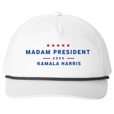 Madam President 47th President Vote Kamala Harris 2024 Snapback Five-Panel Rope Hat