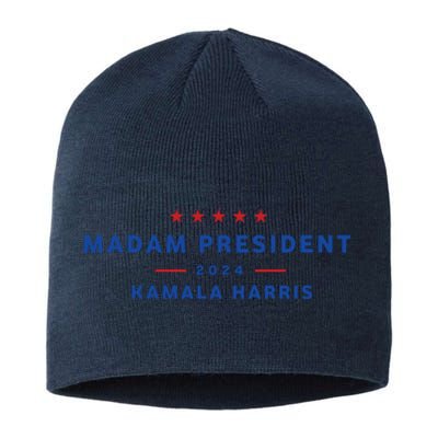 Madam President 47th President Vote Kamala Harris 2024 Sustainable Beanie