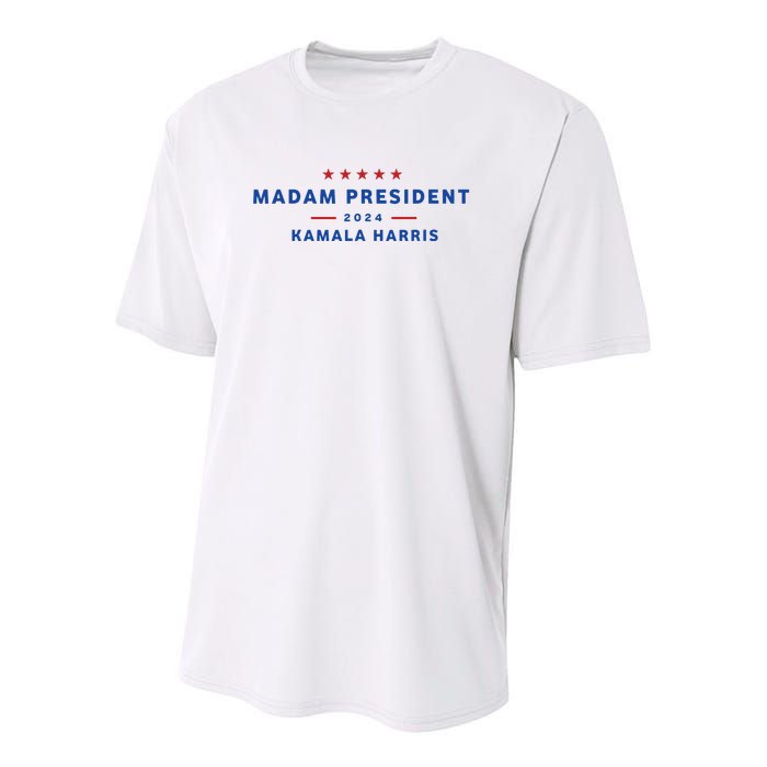 Madam President 47th President Vote Kamala Harris 2024 Youth Performance Sprint T-Shirt