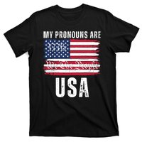 My Pronouns Are USA We The People 1776 USA Flag 4th Of July We The People 17 T-Shirt