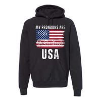 My Pronouns Are USA We The People 1776 USA Flag 4th Of July We The People 17 Premium Hoodie