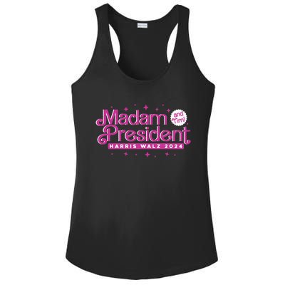 Madam President And Tim Kamala Harris And Tim Walz 2024 Ladies PosiCharge Competitor Racerback Tank