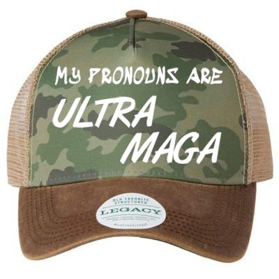 My Pronouns Are Ultra Maga Legacy Tie Dye Trucker Hat