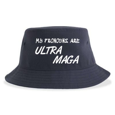 My Pronouns Are Ultra Maga Sustainable Bucket Hat