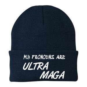 My Pronouns Are Ultra Maga Knit Cap Winter Beanie