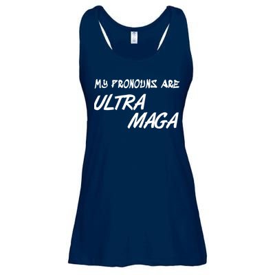 My Pronouns Are Ultra Maga Ladies Essential Flowy Tank