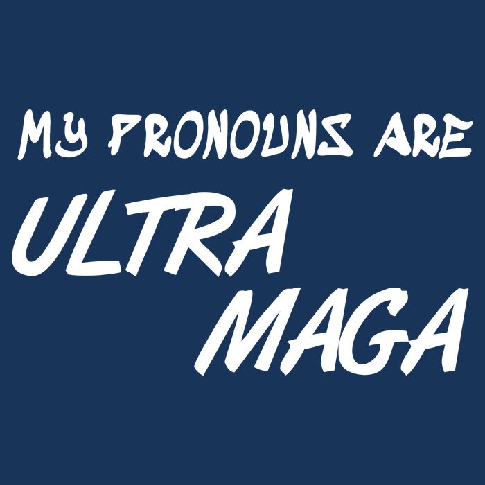My Pronouns Are Ultra Maga Women's V-Neck T-Shirt