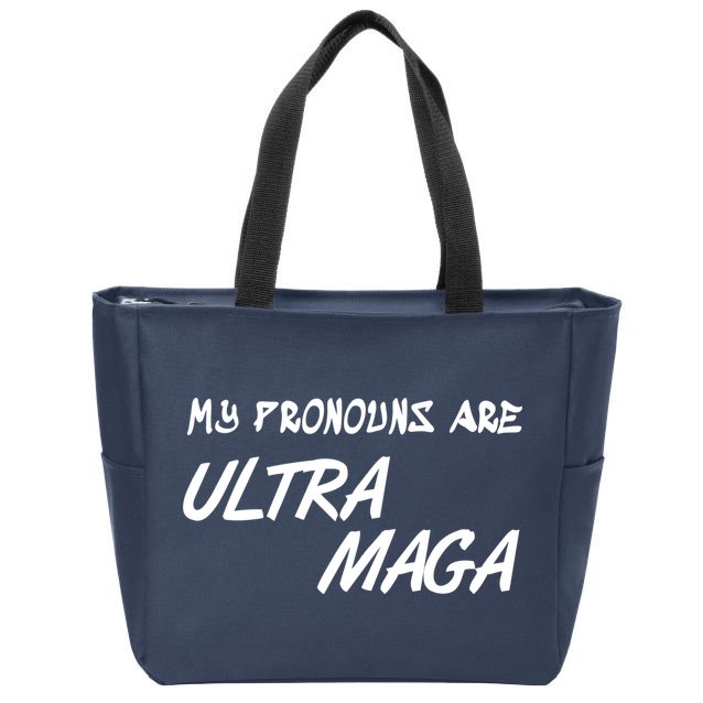 My Pronouns Are Ultra Maga Zip Tote Bag