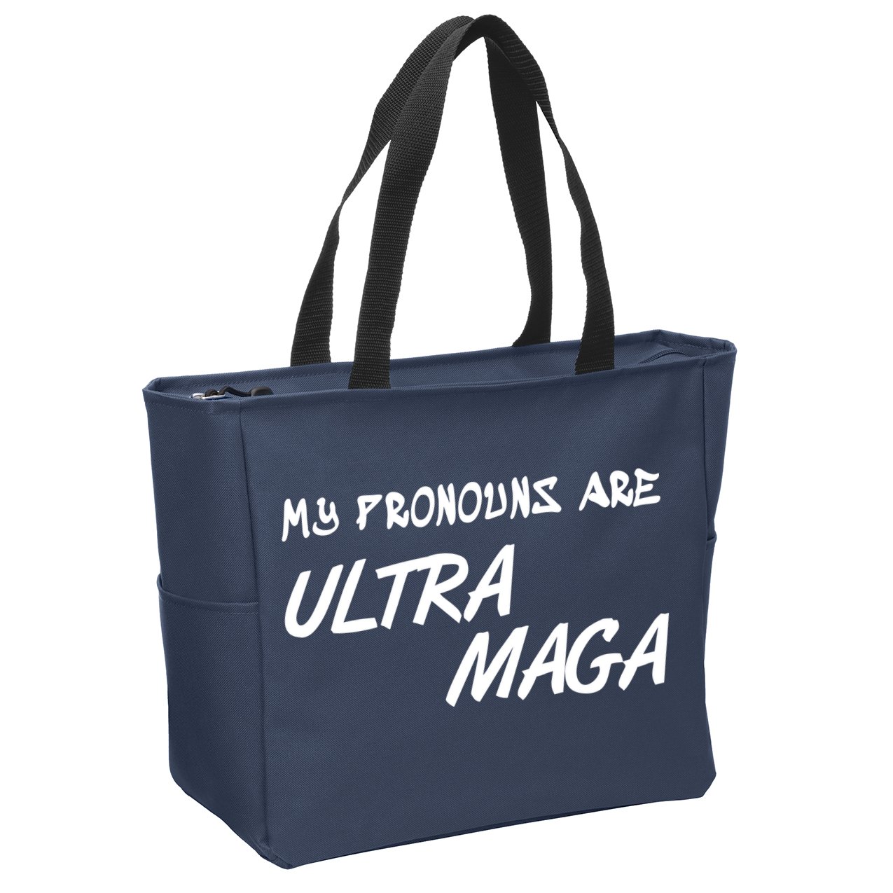 My Pronouns Are Ultra Maga Zip Tote Bag