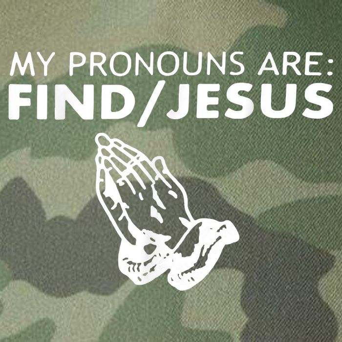 My Pronouns Are Find Jesus Retro Apparel Legacy Tie Dye Trucker Hat