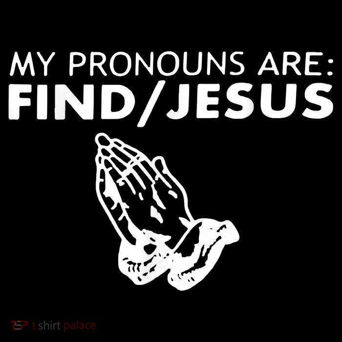 My Pronouns Are Find Jesus Retro Apparel Sustainable Bucket Hat