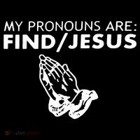 My Pronouns Are Find Jesus Retro Apparel Bag