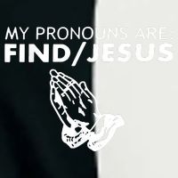 My Pronouns Are Find Jesus Retro Apparel Infant Baby Jersey Bodysuit
