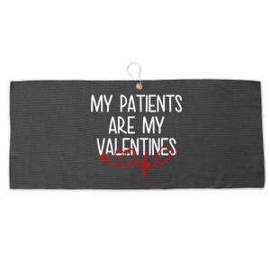 My Parents Are My Valentines Large Microfiber Waffle Golf Towel