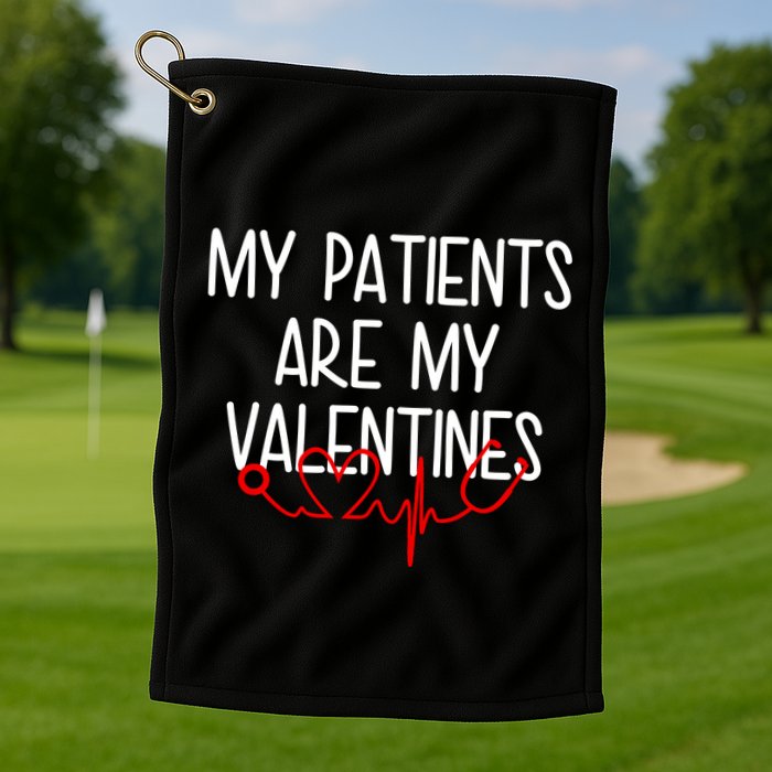 My Parents Are My Valentines Golf Towel