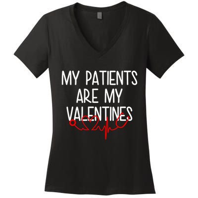 My Parents Are My Valentines Women's V-Neck T-Shirt