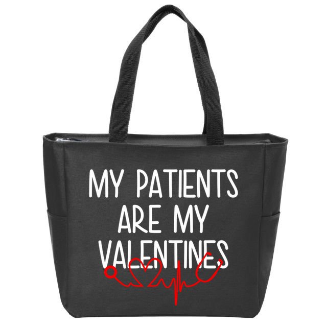 My Parents Are My Valentines Zip Tote Bag