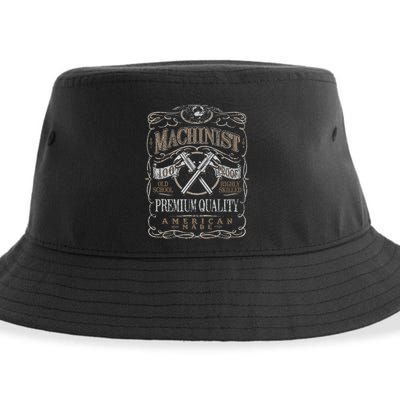 Machinist Patriotic American 100 Proof Gift Sustainable Bucket Hat
