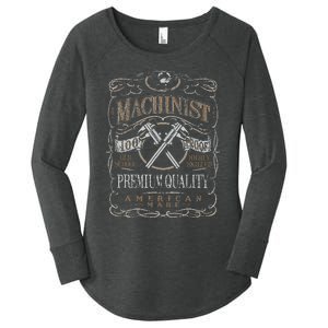 Machinist Patriotic American 100 Proof Gift Women's Perfect Tri Tunic Long Sleeve Shirt