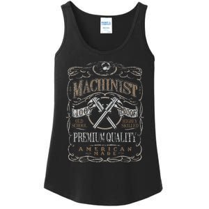 Machinist Patriotic American 100 Proof Gift Ladies Essential Tank