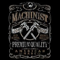 Machinist Patriotic American 100 Proof Gift 16 in Basic Backpack