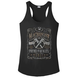 Machinist Patriotic American 100 Proof Gift Ladies PosiCharge Competitor Racerback Tank