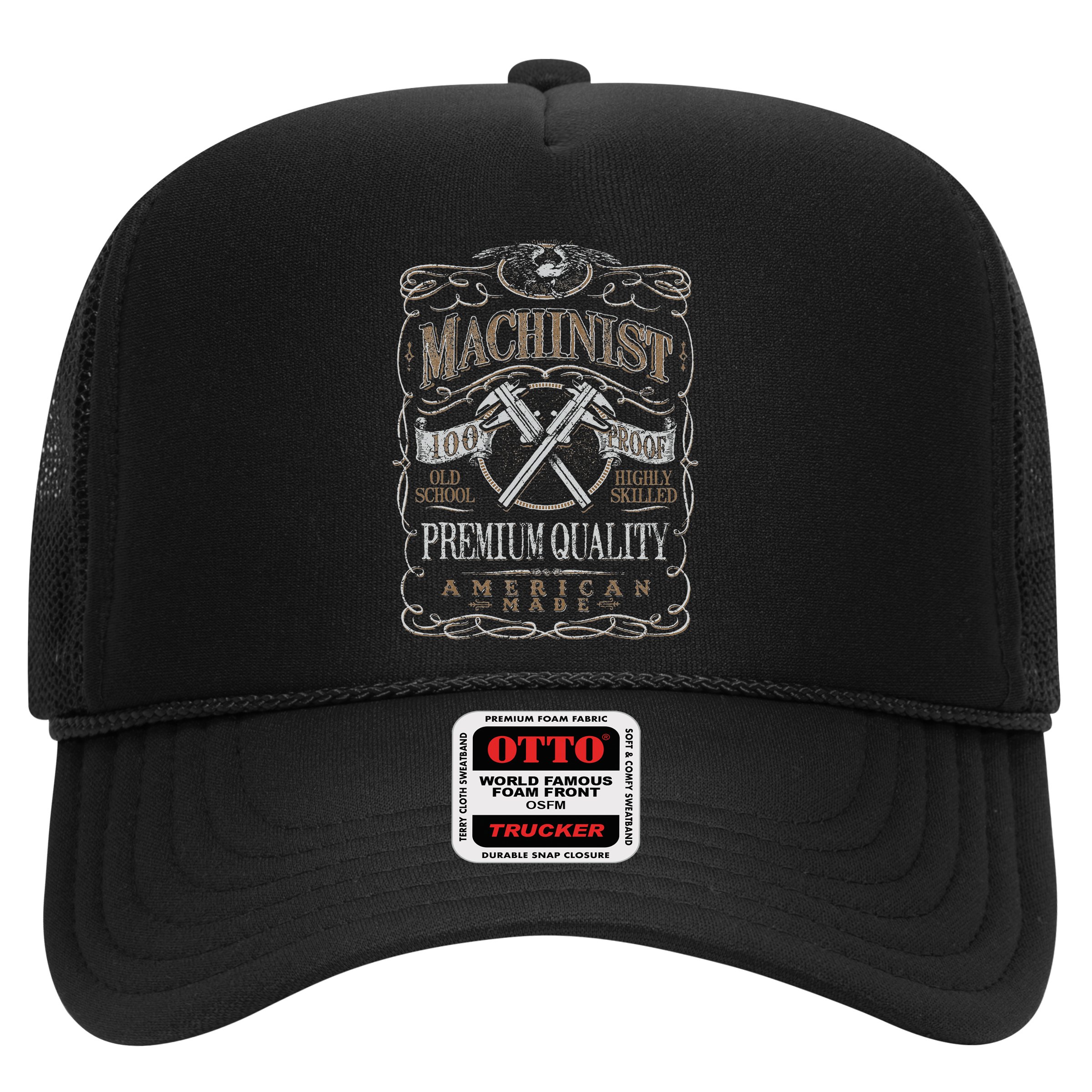 Machinist Patriotic American 100 Proof Gift Hat
