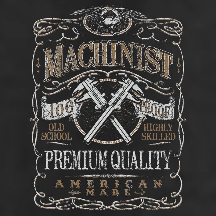 Machinist Patriotic American 100 Proof Gift Hat