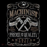 Machinist Patriotic American 100 Proof Gift Tank Top