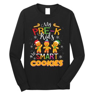 My Prek Are Smart Cookies Christmas Teacher Gift Long Sleeve Shirt