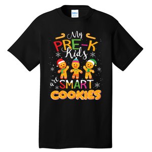 My Prek Are Smart Cookies Christmas Teacher Gift Tall T-Shirt