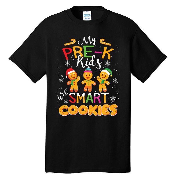 My Prek Are Smart Cookies Christmas Teacher Gift Tall T-Shirt