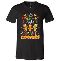 My Prek Are Smart Cookies Christmas Teacher Gift V-Neck T-Shirt