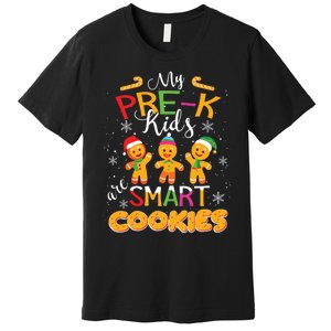 My Prek Are Smart Cookies Christmas Teacher Gift Premium T-Shirt