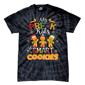 My Prek Are Smart Cookies Christmas Teacher Gift Tie-Dye T-Shirt