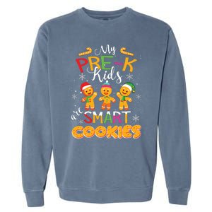 My Prek Are Smart Cookies Christmas Teacher Gift Garment-Dyed Sweatshirt