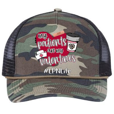 My Patients Are My Valentines Lpn Life Nurse Love Cute Gift Retro Rope Trucker Hat Cap