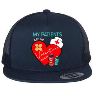 My Patients Are My Valentines #Cnalife Nurse Love Gift Flat Bill Trucker Hat