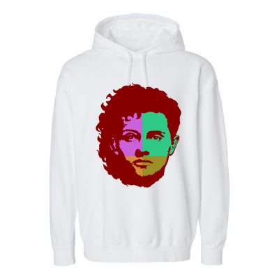 Modern Pop Art Nonbinary Lgbtq Colorful Equality Gift Garment-Dyed Fleece Hoodie