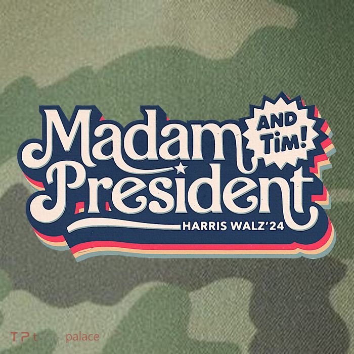 Madam President (And Tim!) Kamala Harris & Tim Walz Legacy Tie Dye Trucker Hat