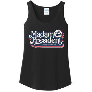 Madam President (And Tim!) Kamala Harris & Tim Walz Ladies Essential Tank