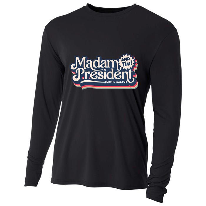 Madam President (And Tim!) Kamala Harris & Tim Walz Cooling Performance Long Sleeve Crew