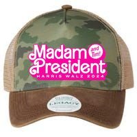 Madam President And Tim Harris & Tim Walz 2024 Legacy Tie Dye Trucker Hat