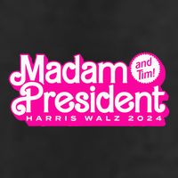 Madam President And Tim Harris & Tim Walz 2024 25L Jumbo Tote