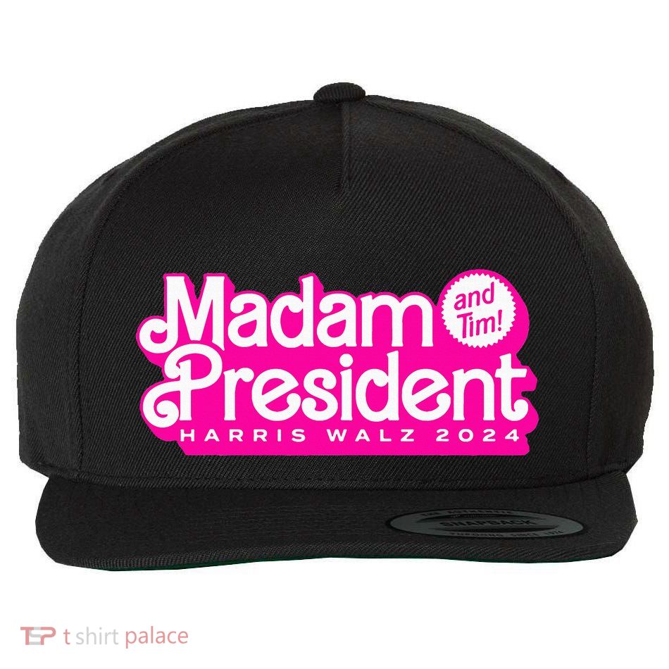 Madam President And Tim Harris & Tim Walz 2024 Wool Snapback Cap