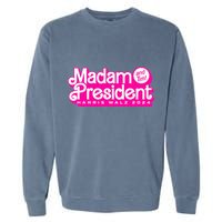 Madam President And Tim Harris & Tim Walz 2024 Garment-Dyed Sweatshirt