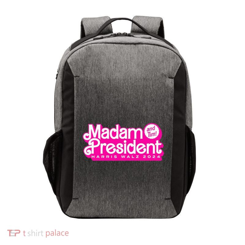 Madam President And Tim Harris & Tim Walz 2024 Vector Backpack