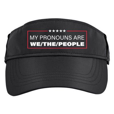 My Pronouns Are We The People Adult Drive Performance Visor